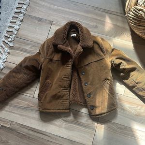 Brixton Teddy Jacket Brown Cord